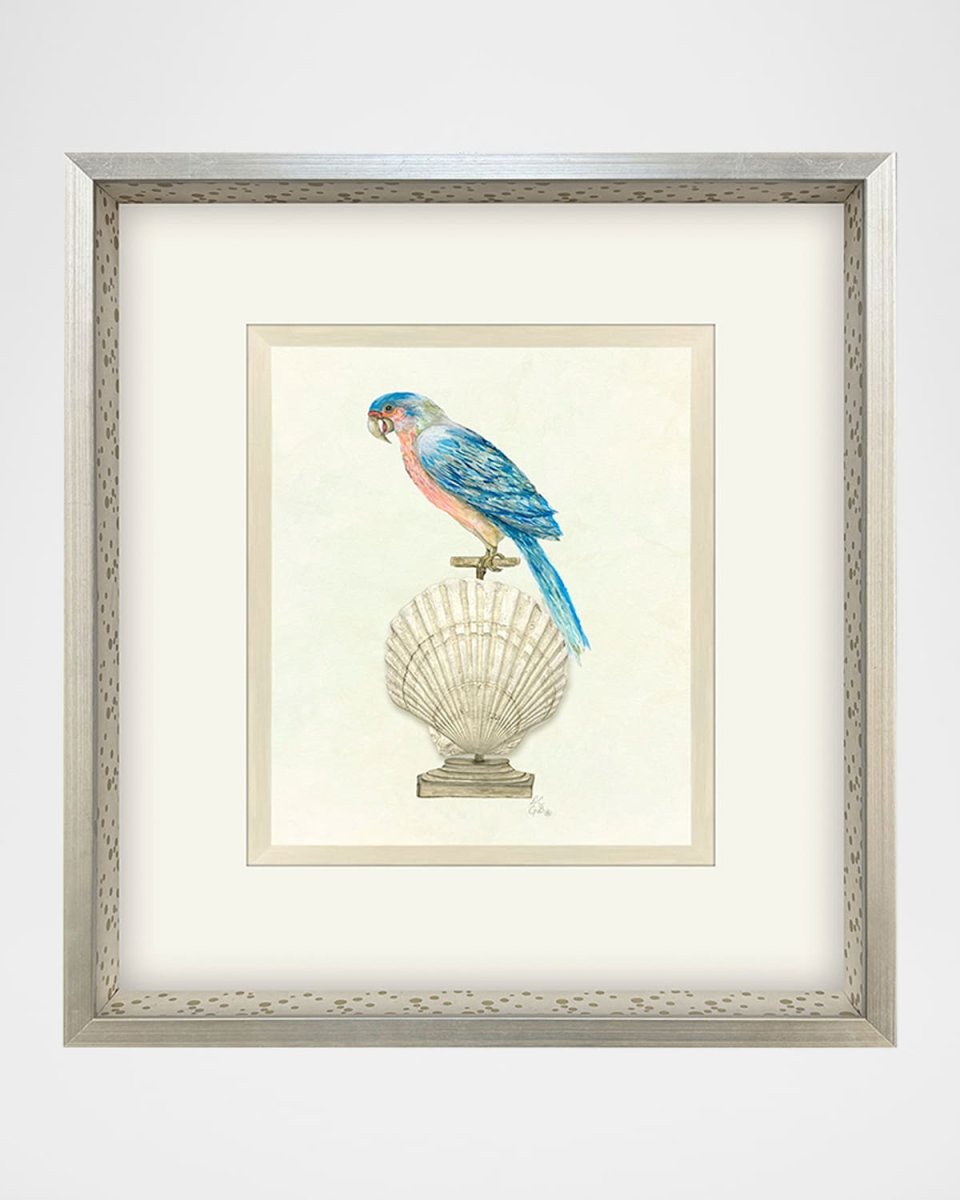 "Treasure Parrot IV" Hand-Embellished Giclee by PopJoy Studio